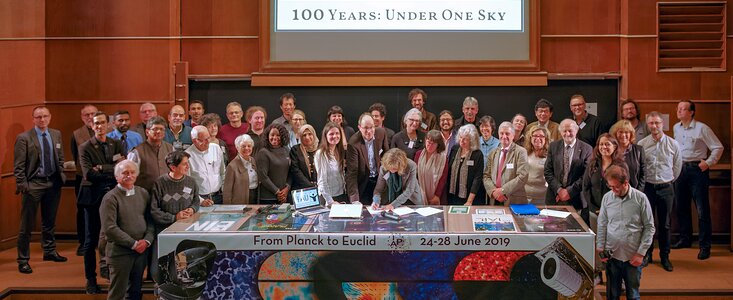 Group photo from the 1st IAU–Shaw Workshop