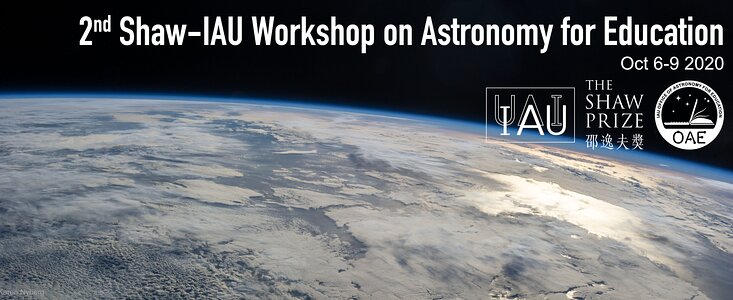 Banner for the 2nd Shaw–IAU Workshop on Astronomy for Education