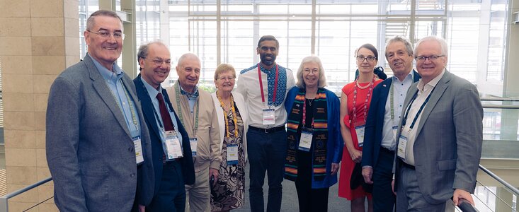 IAU officials after XXXII GA closing press conference