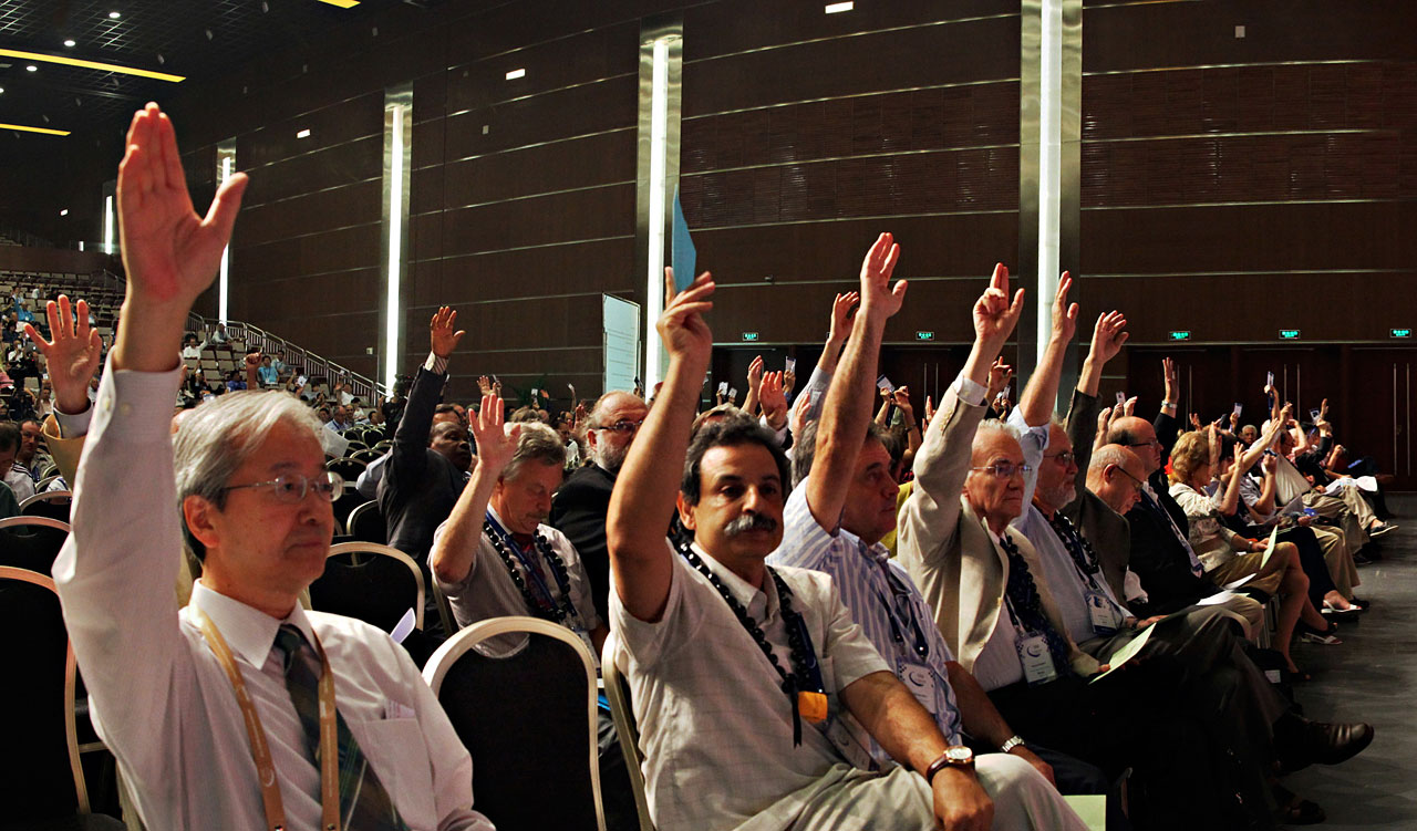 Voting during the XXVIIIth IAU General Assembly