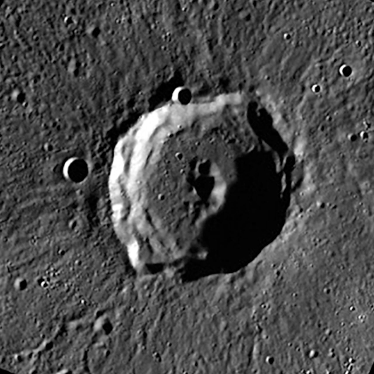 Rivera Crater on Mercury