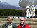 Norio Kaifu and Thierry Montmerle at the Nobeyama Radio Observatory