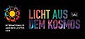 Cosmic Light Logo (color on black background, German)