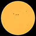 The Sun with sunspots
