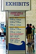 Exhibit hall and poster session hours at the IAU XXIX General Assembly